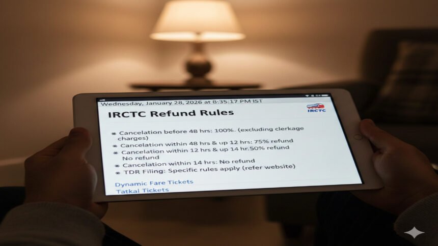 IRCTC Refund Rules
