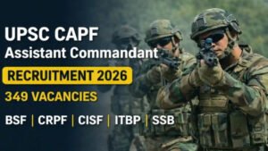 UPSC CAPF Recruitment 2026