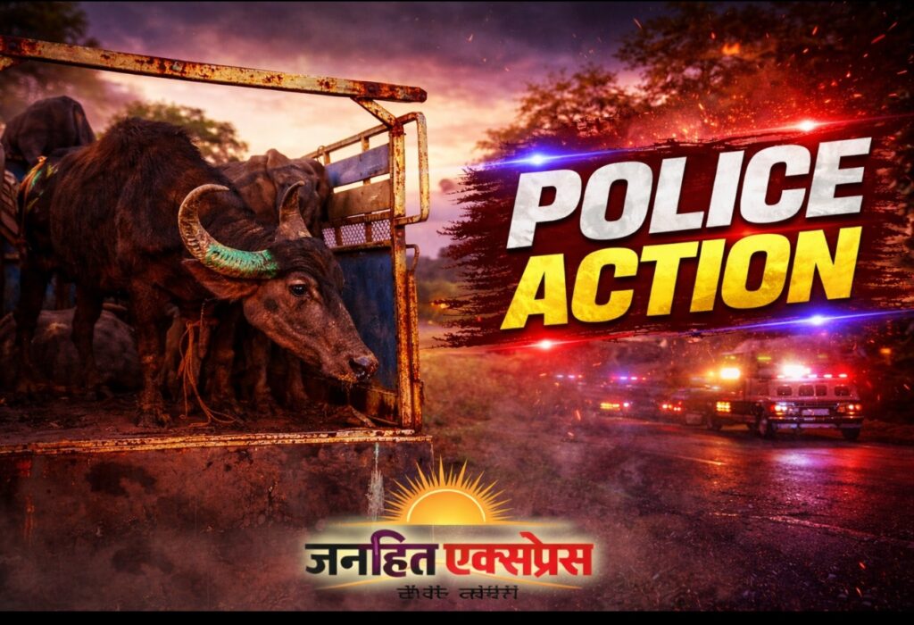BALRAMPUR BREAKING – वाड्रफनगर में पुलिस का बड़ा एक्शन: 3 मवेशी तस्कर गिरफ्तार, 15 मवेशी व 2 पिकअप जब्त