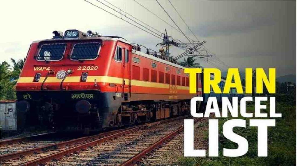 Chhattisgarh Train Cancel List