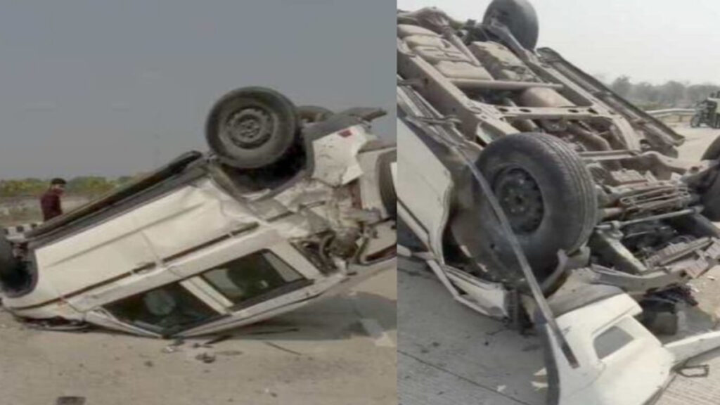 CG Accident : भारतमाला मार्ग पर रफ्तार का कहर, डिवाइडर से टकराकर फिल्मी अंदाज में पलटी कार’ व्यापारी घायल