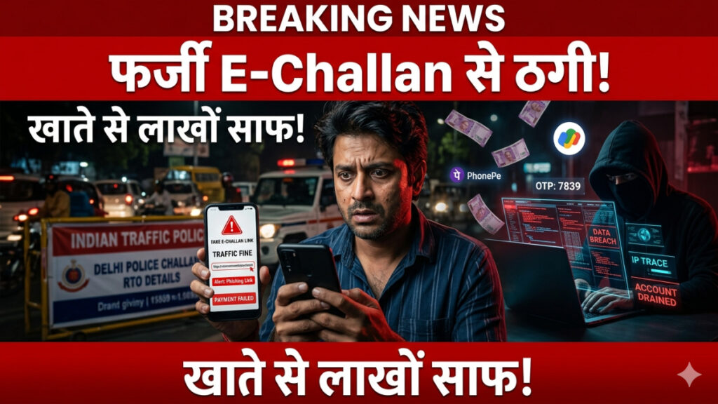 CG E-Challan Fraud : सावधान! मोबाइल पर आया फर्जी चालान लिंक बना बड़ा जाल