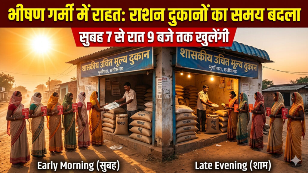 CG NEWS : गर्मी से बचाव के लिए नई व्यवस्था, शाम-सुबह मिलेगा राशन