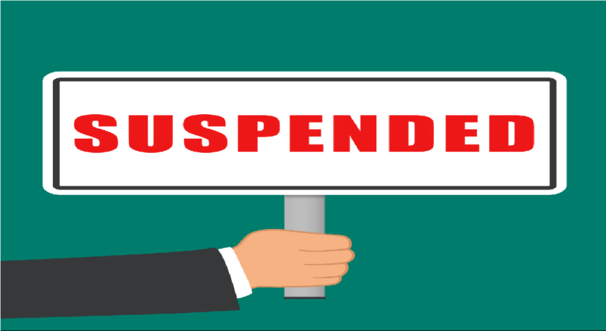 Vivekanand Dubey Suspended