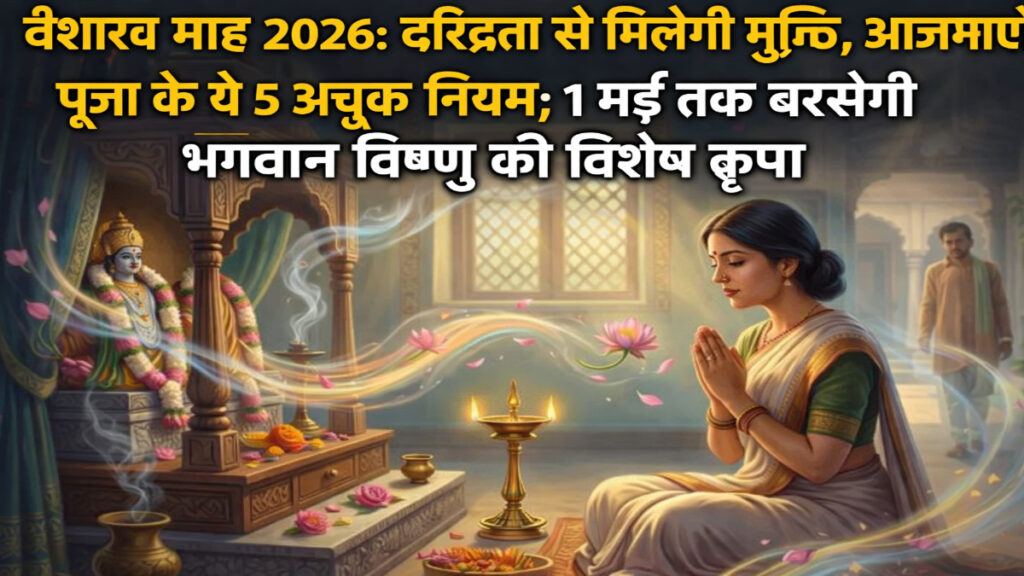 Vaishakh Month 2026 : दरिद्रता से मिलेगी मुक्ति, आजमाएं पूजा के ये 5 अचूक नियम; 1 मई तक बरसेगी भगवान विष्णु की विशेष कृपा