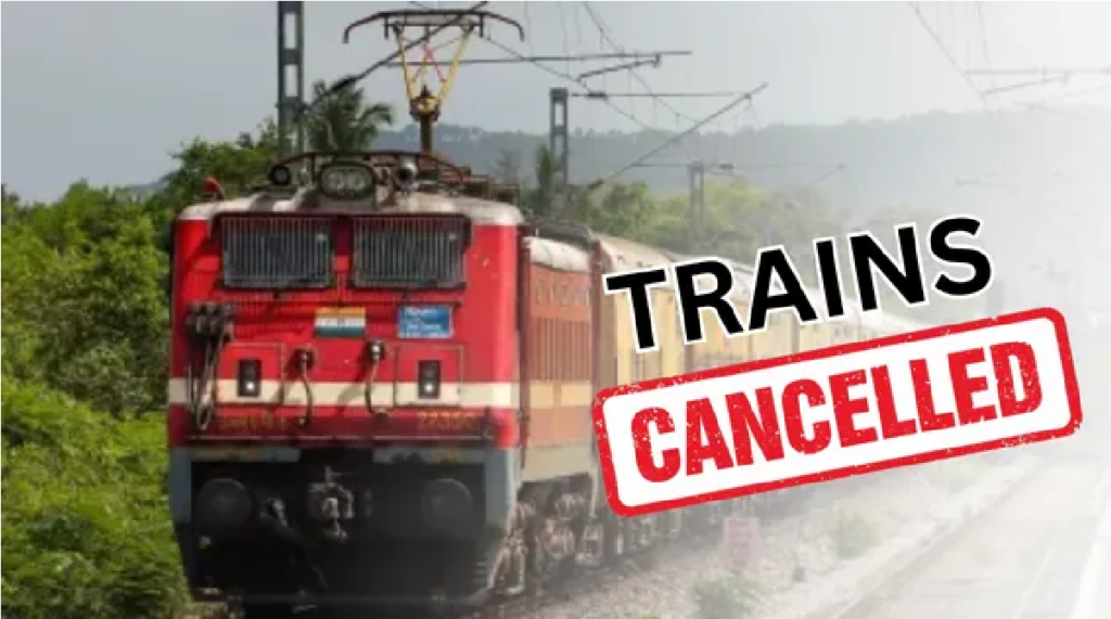 CG Train Cancelled List : रेलवे का ‘पावर कट’, 10 ट्रेनें पूरी तरह कैंसिल, 2 को गंतव्य से पहले ही किया गया समाप्त CG Train Cancelled List