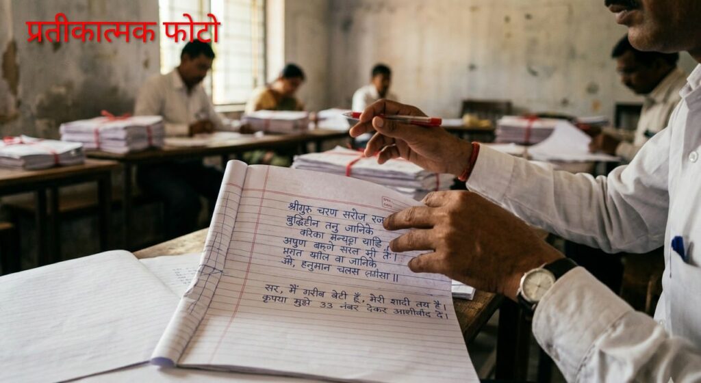 छत्तीसगढ़ बोर्ड परीक्षा: उत्तरपुस्तिका में छात्रा ने लिखी हनुमान चालीसा, कहा- “गरीब बेटी की शादी है, पास कर दीजिए”