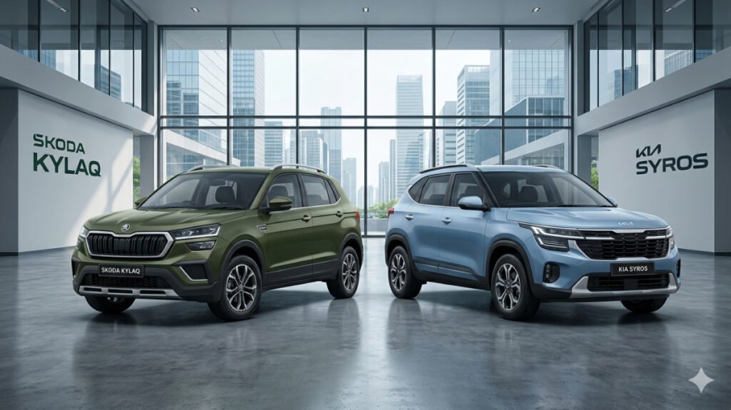 Skoda Kylaq Vs Kia Syros