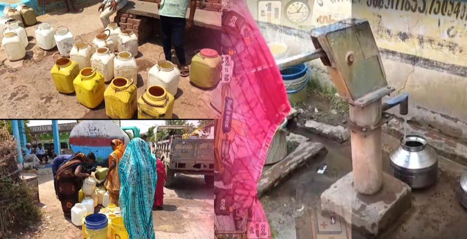 कटनी के रीठी स्टेशन रोड पर पानी का संकट गहराया