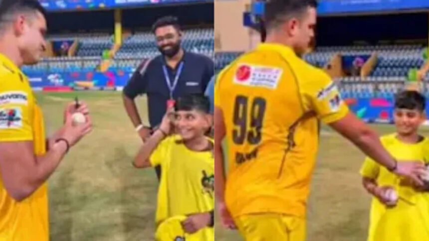 Child injured by Arjun Tendulkar's towering six.