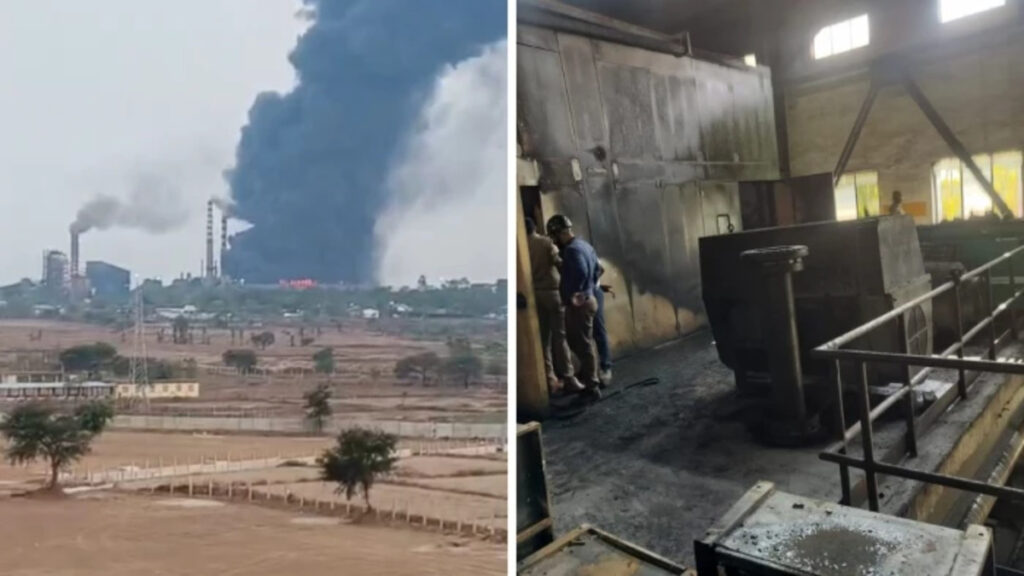 Steel Plant Fire : रायपुर के मिवान स्टील प्लांट में भीषण आग, धुएं के गुबार से दहला इलाका