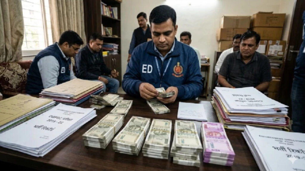 CG PSC घोटाले में ED की बड़ी कार्रवाई’ 9 ठिकानों पर छापेमारी, उत्कर्ष चंद्राकर के यहां से 8 लाख कैश जब्त