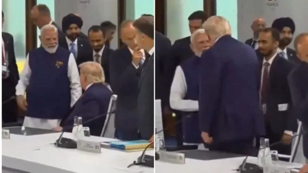 PM Modi’ और ट्रंप की मुलाकात’ हाथ मिलाया, लेकिन नहीं लगाया गले’ आज होगी अहम द्विपक्षीय बैठक