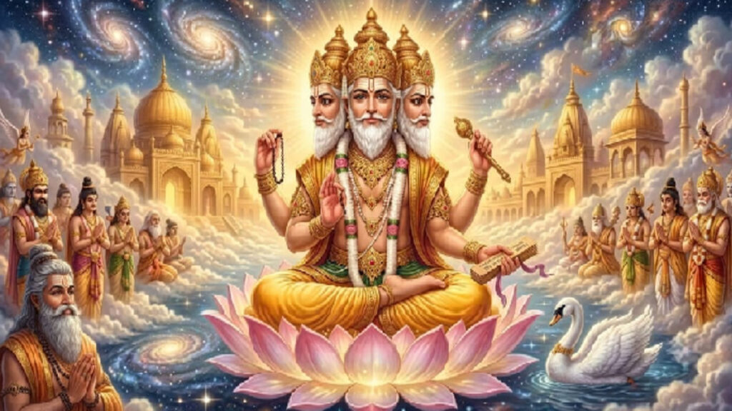 The Origin of Lord Brahma : आखिर नारायण की नाभि और कमल के फूल से ही क्यों हुआ ब्रह्मा जी का जन्म? बेहद रोचक है यह पौराणिक कथा The Origin of Lord Brahma