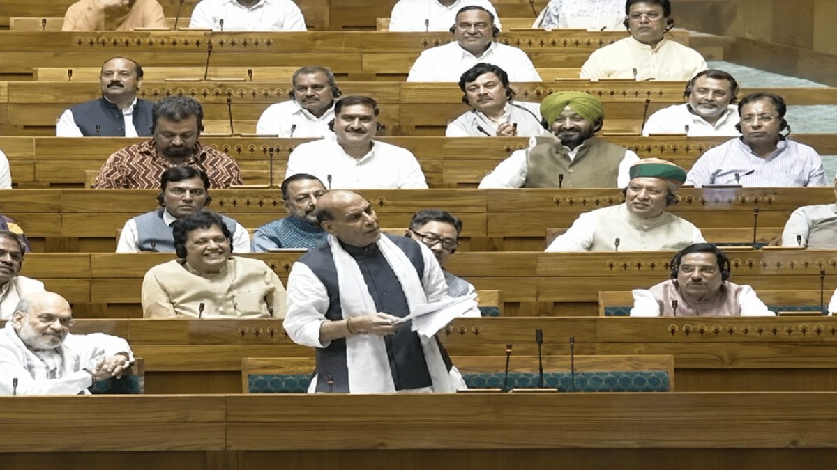 Pawan Khera shared a video on social media of the statement made by Defence Minister Rajnath Singh in Parliament.