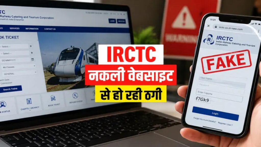 IRCTC की नकली वेबसाइट से हो रही ठगी’ सरकार ने जारी की बड़ी चेतावनी, ऐसे रहें सतर्क