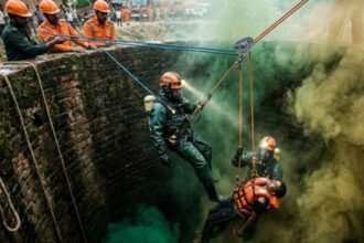 5 people die from toxic fumes in a well in Shillong.