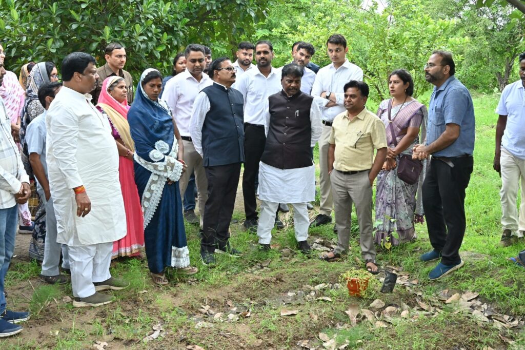 औषधीय खेती से बदलेगी गांव की तस्वीर, पोटियाडीह मॉडल की मंत्री केदार कश्यप ने की सराहना